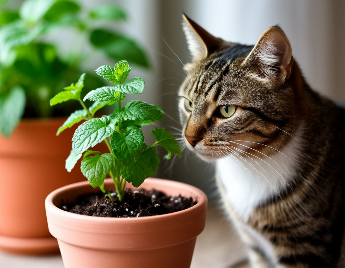 Какие комнатные растения уживаются с котиками 